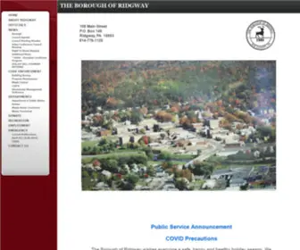 Ridgwayborough.com(The Borough of Ridgway) Screenshot