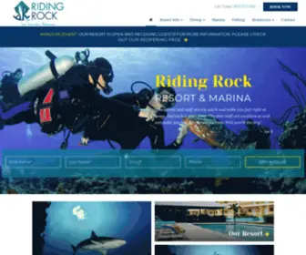 Ridingrock.com(Riding Rock Resort & Marina) Screenshot