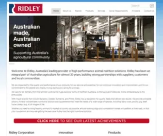 Ridley.com.au(Ridley proudly stands as an Australian owned company and) Screenshot