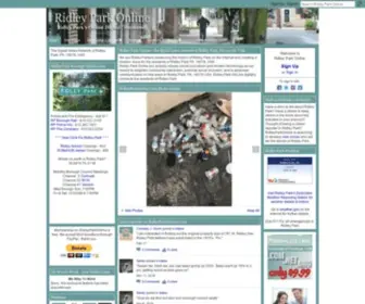 Ridleyparkonline.com(Social-network) Screenshot