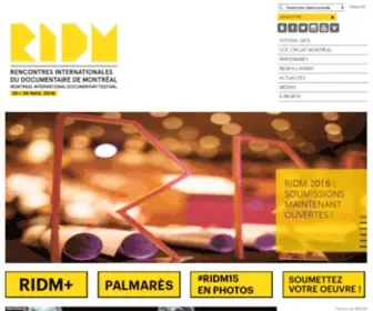 Ridm.qc.ca(Ridm) Screenshot