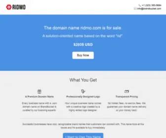 Ridmo.com(Purchase today. Starter logo inc) Screenshot