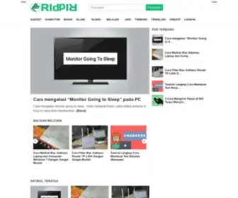 Ridpir.com(Situs Panduan dan Solusi Terkini) Screenshot