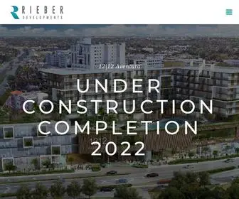 Rieberdevelopments.com(Development Company) Screenshot