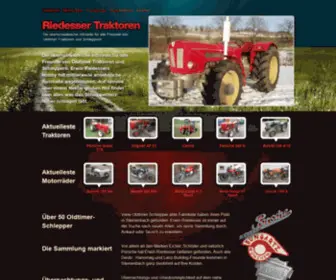 Riedesser-Traktor.de(Front page) Screenshot