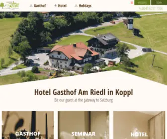 Riedlwirt.at(Willkommen im Gasthof am Riedl) Screenshot