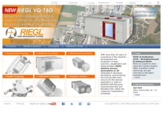 Riegl.co.at(RIEGL ) Screenshot