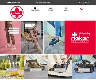 Rieker-Webstore.fr(Rieker chaussures Femmes & Hommes) Screenshot