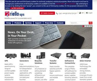 Riello-UPS.co.uk(Uninterruptible Power Supply) Screenshot