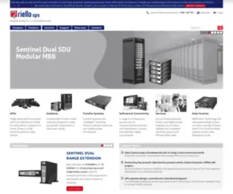 Riello-UPS.com.au(Ups Power supply) Screenshot