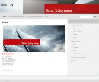 Riello.ro(Worldwide leader in burners production) Screenshot