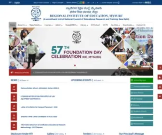 Riemysore.ac.in(Regional Institute of Education) Screenshot