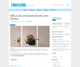 Rienzie.com(Piensa en Geek) Screenshot