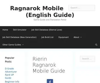 Rierin.com(Ragnarok Mobile (English Guide)) Screenshot