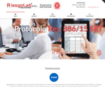 Riesgolab.com(Inicio) Screenshot