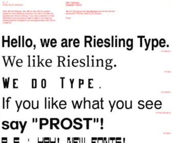 Rieslingtype.com(Riesling Type) Screenshot
