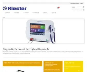 Riester.de(Medical devices of the highest standards) Screenshot