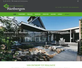 Rietbergen.nl(Rietbergen Hoveniers) Screenshot