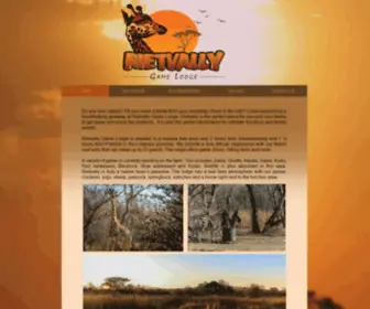 Rietvally.co.za(Rietvally Game Lodge) Screenshot