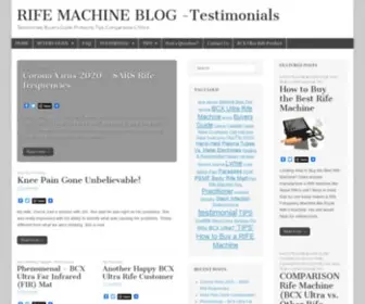 Rifemachineblog.net(RIFE MACHINE BLOG) Screenshot