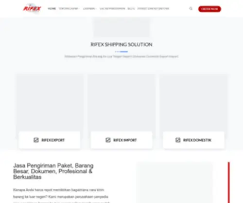 Rifex.co.id(Jasa Pengiriman Barang Ke Luar Negeri Murah) Screenshot