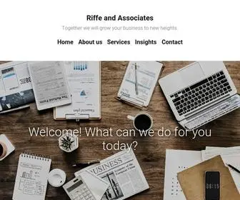 Riffeandassociates.com(Together we will grow your business to new heights) Screenshot