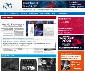 Riffi.fi(Etusivu) Screenshot