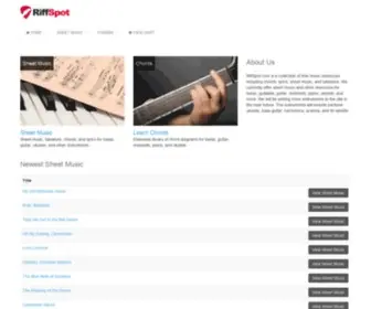 Riffspot.com(Free Sheet Music) Screenshot