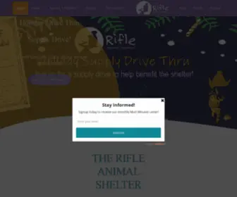 Rifleanimalshelter.com(Donate) Screenshot