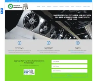 Rifledair.com(Bus Air Conditioning Systems and Bus Air Conditioning Installation) Screenshot