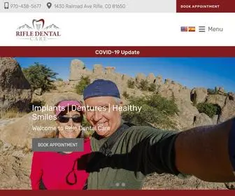 Rifledentalcare.com(Rifle Dentist CO) Screenshot