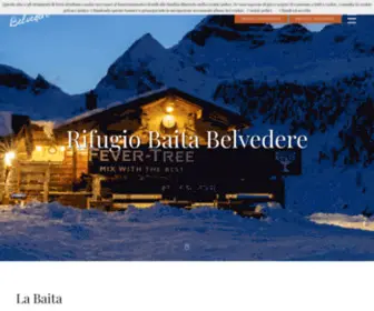 Rifugiobelvedere.it(Rifugio Baita Belvedere) Screenshot