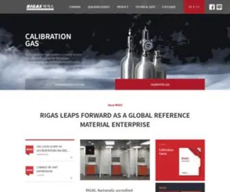 Rigas.co.kr(Rigas leaps forward as a global reference material enterprise) Screenshot