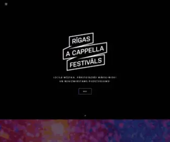 Rigasacappellafestivals.lv(Rīgas) Screenshot