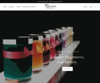 Rigaud-Paris.com(Créateur de la bougie parfumée) Screenshot