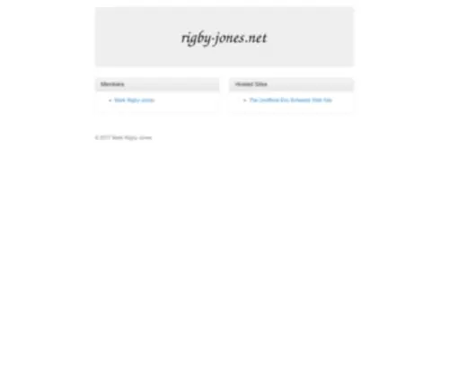 Rigby-Jones.net(Rigby Jones) Screenshot