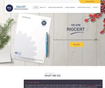 Rigcert.org(Our certification) Screenshot