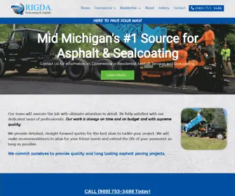 Rigdaasphalt.com(Saginaw Asphalt & Sealcoating Company) Screenshot