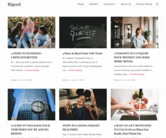 Rigeed.com(Health, Nutrition, Weight Loss & Recipes) Screenshot