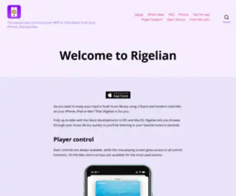 Rigelian.net(The easiest way to control your MPD or Kodi player from your iPhone) Screenshot