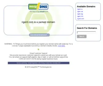 Rigent.com(EasyDNS Parked Page for) Screenshot