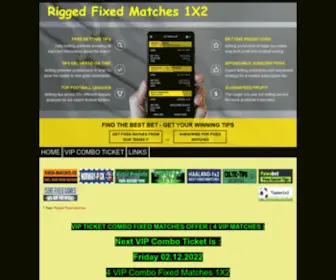 Rigged-Fixed-Matches.com Screenshot