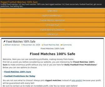 Riggedfootball.com(Rigged Football Matches 100% Sure) Screenshot