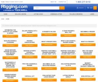 Rigger.com(Rigging.com, a Toolwell Company) Screenshot