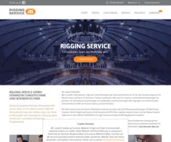 Rigging-Service.de(Rigging, Veranstaltungstechnik & Bühnentechnik) Screenshot