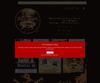 Riggs-Burger.com(Rigg's Burger Restaurants Ravensburg) Screenshot