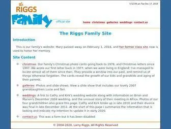Riggsca.com(Riggs Family) Screenshot