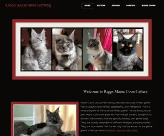 Riggsmainecooncattery.com(RIGGS MAINE COON CATTERY) Screenshot