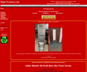 Right-Products.com(New and Used Surplus Liquidation Discount Center for Smart Buyers) Screenshot