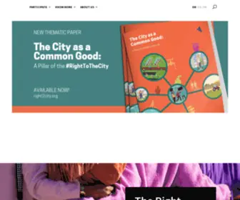 Right2City.org(Right to the city) Screenshot